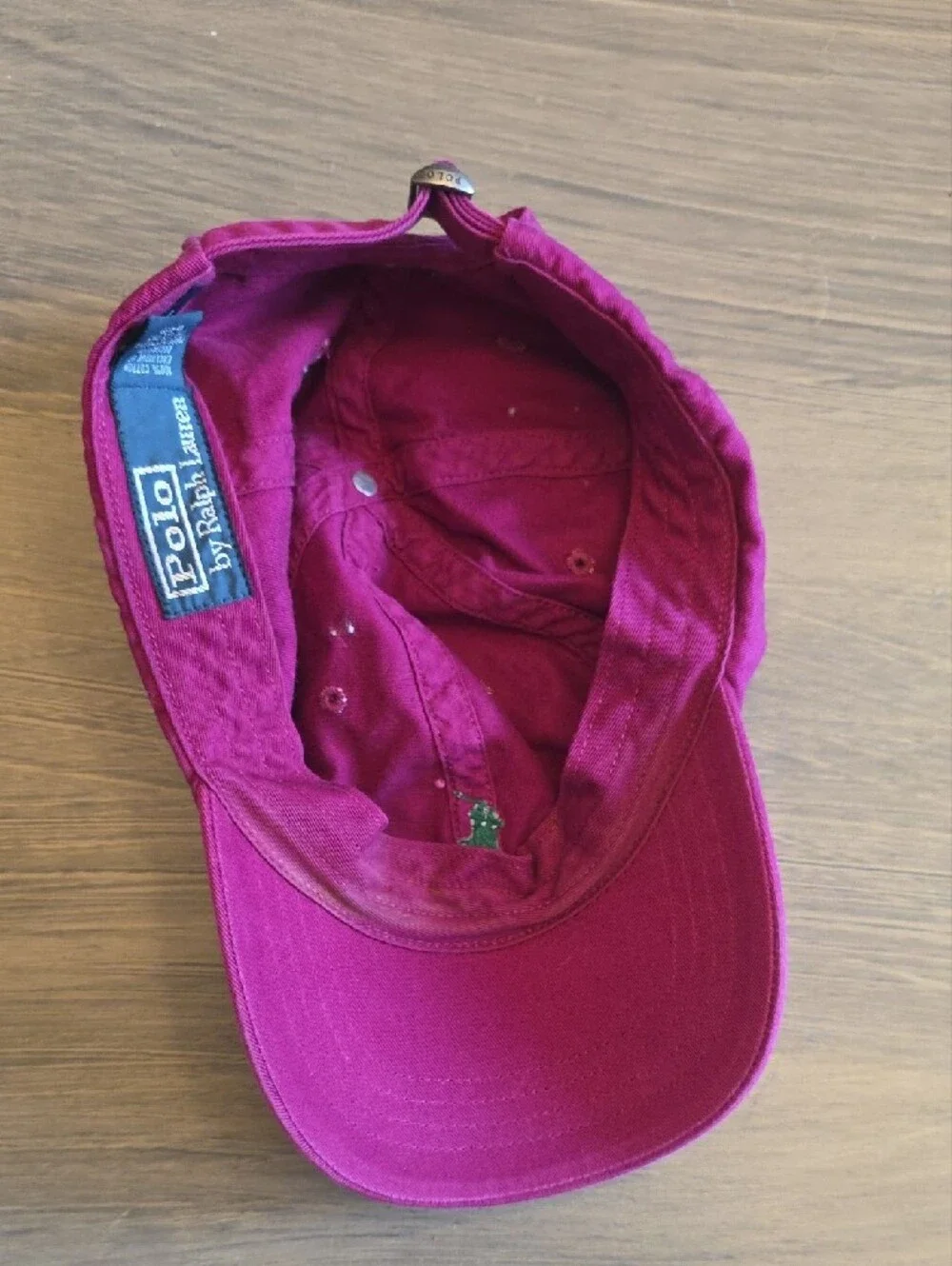 Polo by Ralph Lauren Kids Magenta Baseball Cap with Green Logo